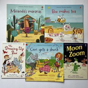 Usborne Phonics Readers Set of 5 Learn to Read Paperback Books New Homeschool